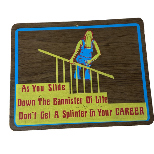 Vtg novelty humor - vtg, wood