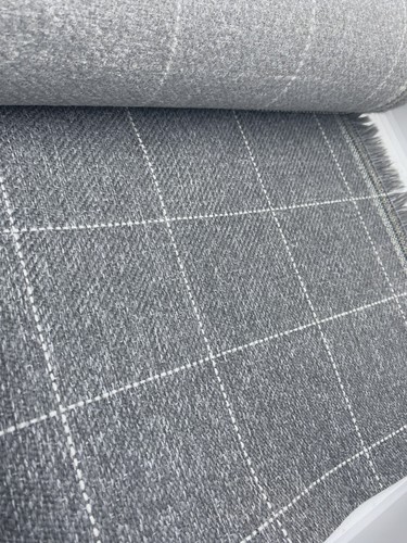 Metres tweedy check mid grey - 4,