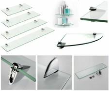 CLEAR GLASS WALL MOUNTED