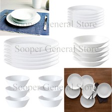 White plates bowls - plates, crockery