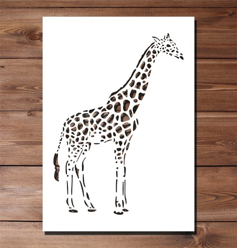 Giraffe stencil a3 - stencil,