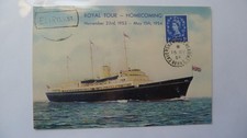 Royal Yacht HMY Britannia Homecoming P/C 1954 World Tour Royal Visit Wilding
