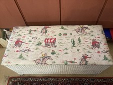 Wicker Lloyd Loom Ottoman Toy Box with Cath Kidston Fabric