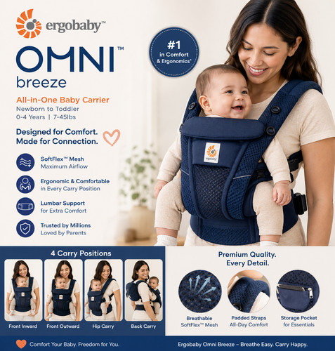 Ergobaby omni breeze 360 baby - breeze,