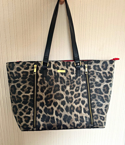 Women leopard print tote bag - women's,