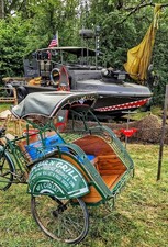 Original Vintage Vietnamese Rickshaw bike cab Authentic, Tuk Tuk, Pedicab
