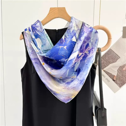 100 mulberry silk scarf in - mulberry,