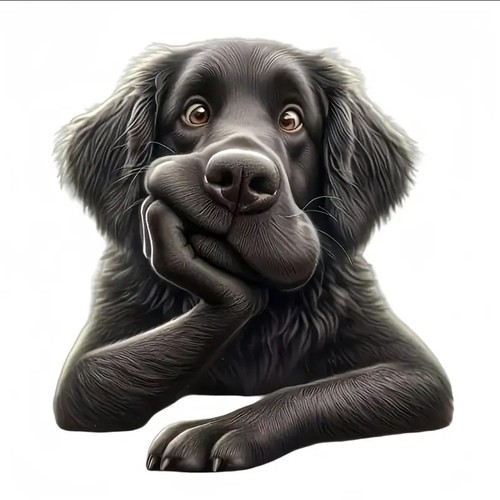 Funny cute dog - cute, vinyl