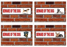 Metal Beware of the Dog Sign