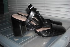 NEXT Ladies Black Strappy Shoes RRP £38 Size 5/38 New with Tags