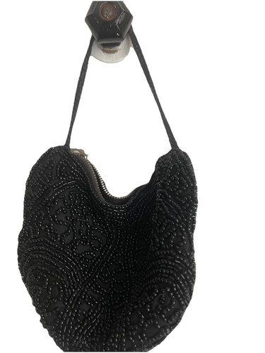 Art deco purse jet black - deco,
