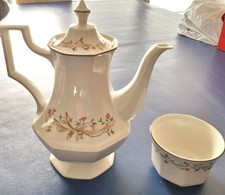 Eternal Beau Coffee Pot And Sugar Bowl Set. Imperfect.