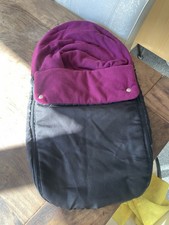 Cuddles Collection Car Seat Footmuff - Black/purple