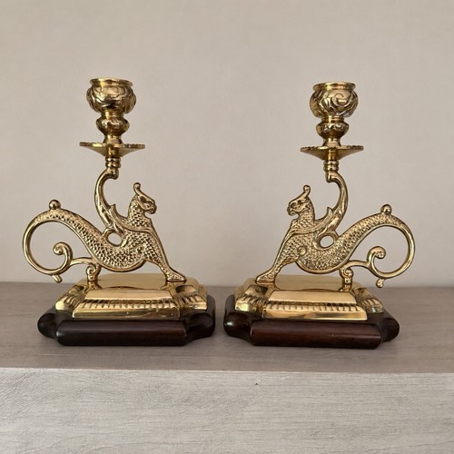 Vtg brass wimsigoth winged - brass,