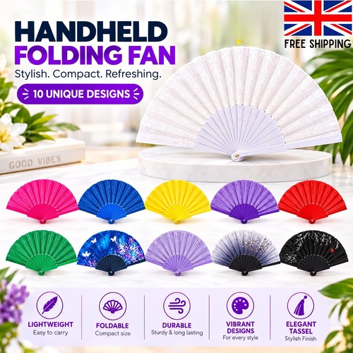 Hand fans held - hand,