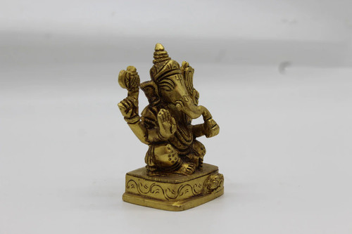 Ganpati murti brass ganesh - murti,