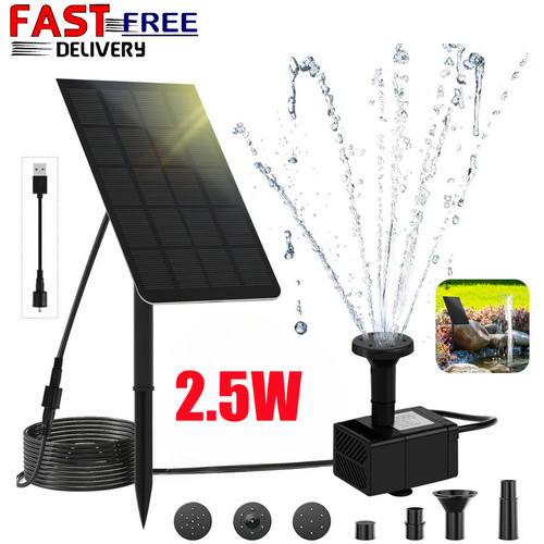 Solar powered fountain - powered,