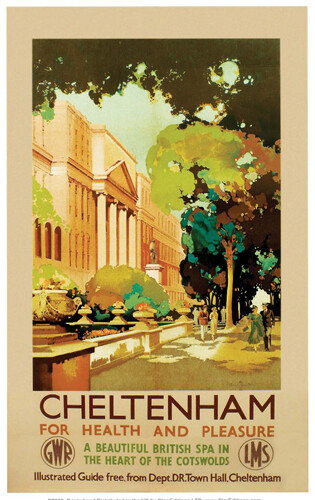 Vintage cheltenham art railway - cheltenham,