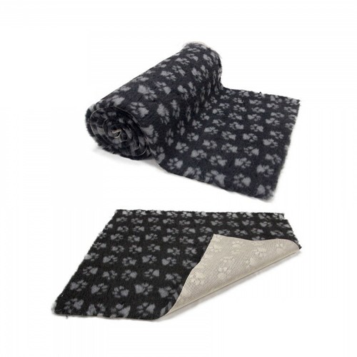Charcoal grey paws vet bedding - charcoal,