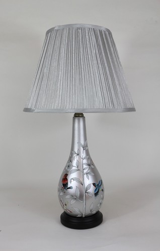 Oriental ceramic table lamp - table,