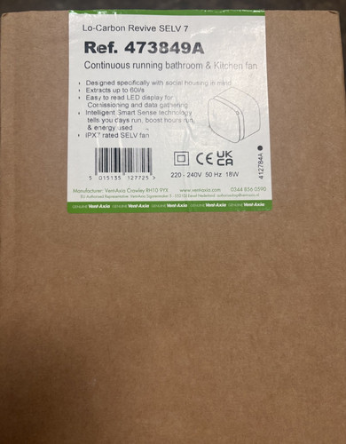 Vent axia carbon - lo-carbon, revive
