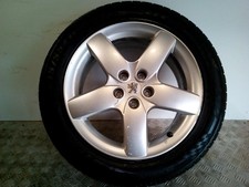 Peugeot 407 04-14 Quazar 5 Spoke 17 Inch Alloy Wheel & 215/55/17 Tyre 5402J3