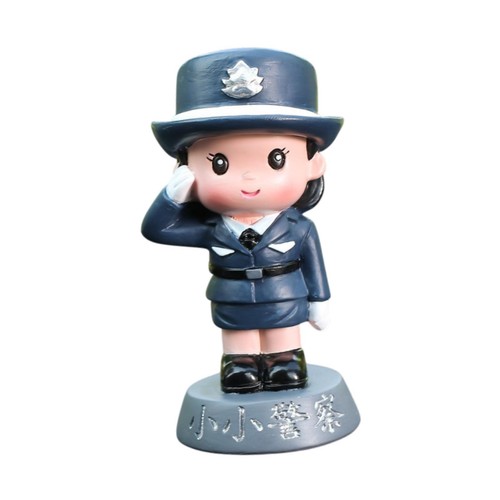 2xpolice figure statue - statue, tiny