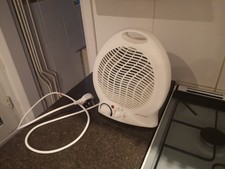 Bush Portable Flat Fan Heater 2000W with 2 Heat Settings