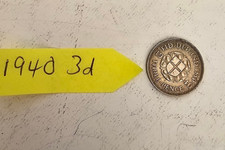 1940 Threepence Coin 0.5
