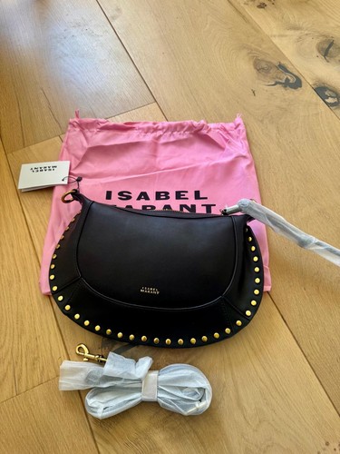 Black shoulder bag - with, gold