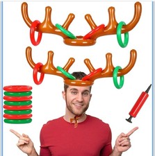 Inflatable Antler Hat Rudolf