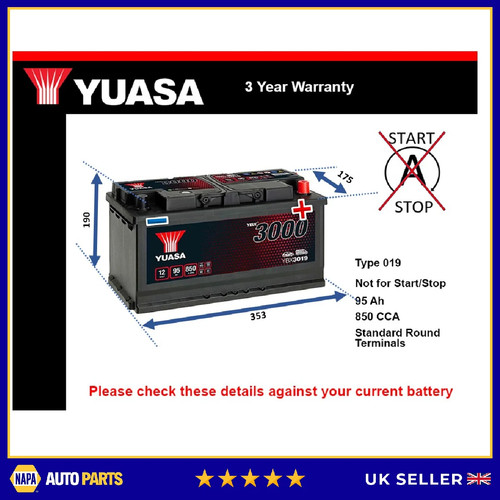 Battery fits jaguar type f - battery,