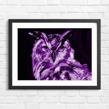 Vibrant Owl Portrait Art