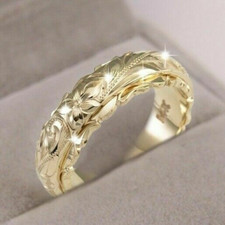 Fashion and Elegant Ladies Rings Silver/Rose Gold/Golden Jewelry Ring 6-12 Size