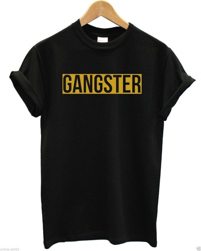 Gangster gold print shirt - print,
