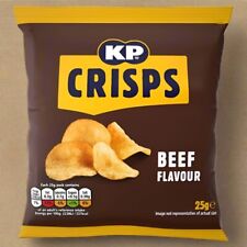 KP Beef Flavour Potato Crisps 25g x 48 Packs  Full Box