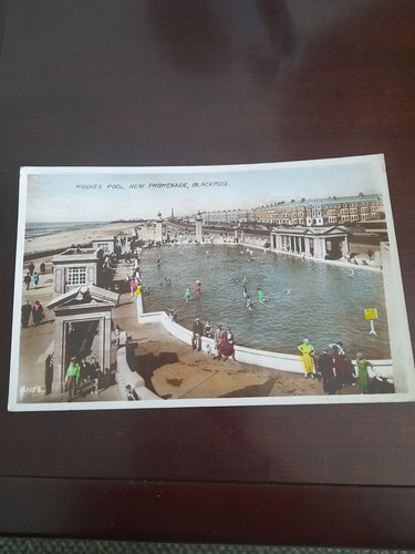 Old postcard kiddies pool - postcard, pool,new