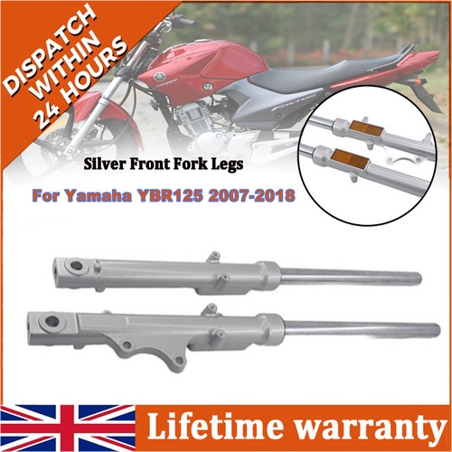 Silver front fork legs left - front,
