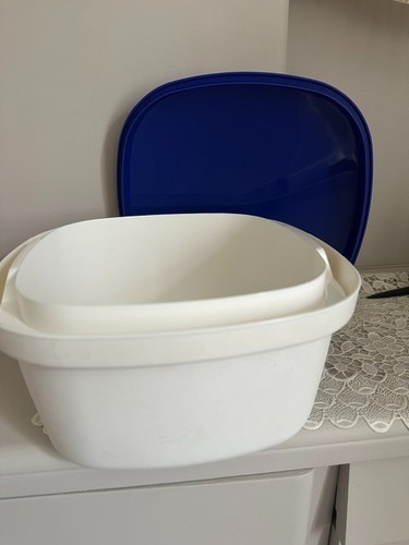 Tupperware rice cooker blue - tupperware,
