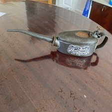 Vintage Braimes Seamless Steel Oil Can No 08 1/4 Pint Made In England. Vgc