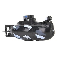 Mini Simulation Military Remote Control 6 Channel Submarine Toy Model (Black)