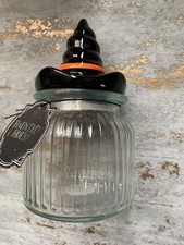 Black Witches Hat Clear Glass
