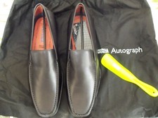 M&S Airflex Black Leather Slip