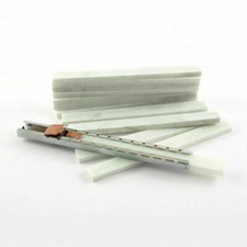 Flat Chalk Engineers French Stick Soapstone Welding Metal x 12 Sticks + Holder