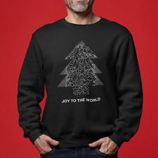 Joy To The World Black Jumper - Novelty Music 80's Rock Pop Band Christmas Gift
