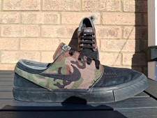 NIKE SB JANOSKI CAMO SKATE SHOES sz10/eu45 TRE/DUNK/MORGAN/URL/és/MUSKA/KOSTON