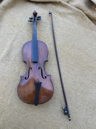 Vintage violin with - vintage, bow