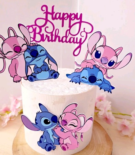 Stitch and angel cake - and, topper