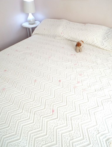 Vintage italian white floral - white,