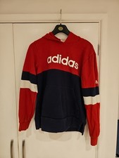 Adidas Boys Red Hoodie Age 15-16